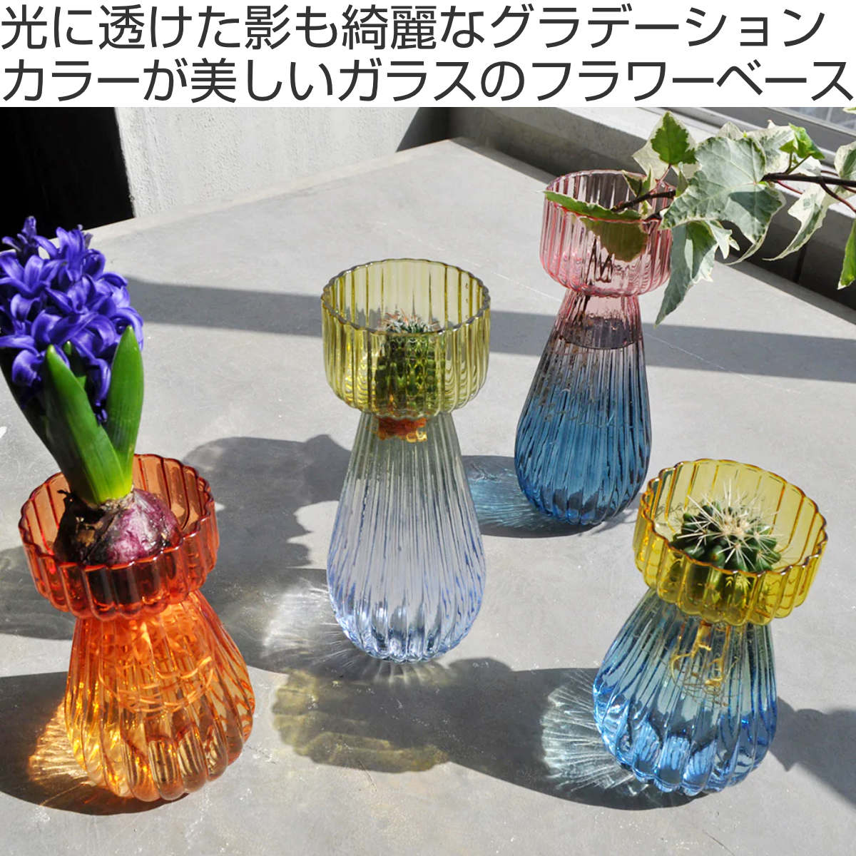 magnet 花瓶 トーンフラワーベース ミドル ガラス （ 花ビン 花びん