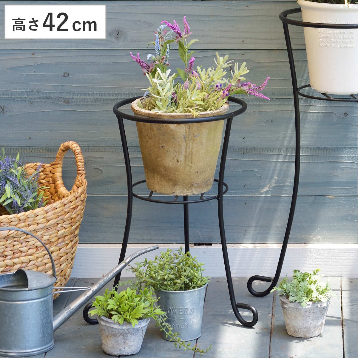 プランタースタンド フラワーボール 高さ42cm （ フラワースタンド