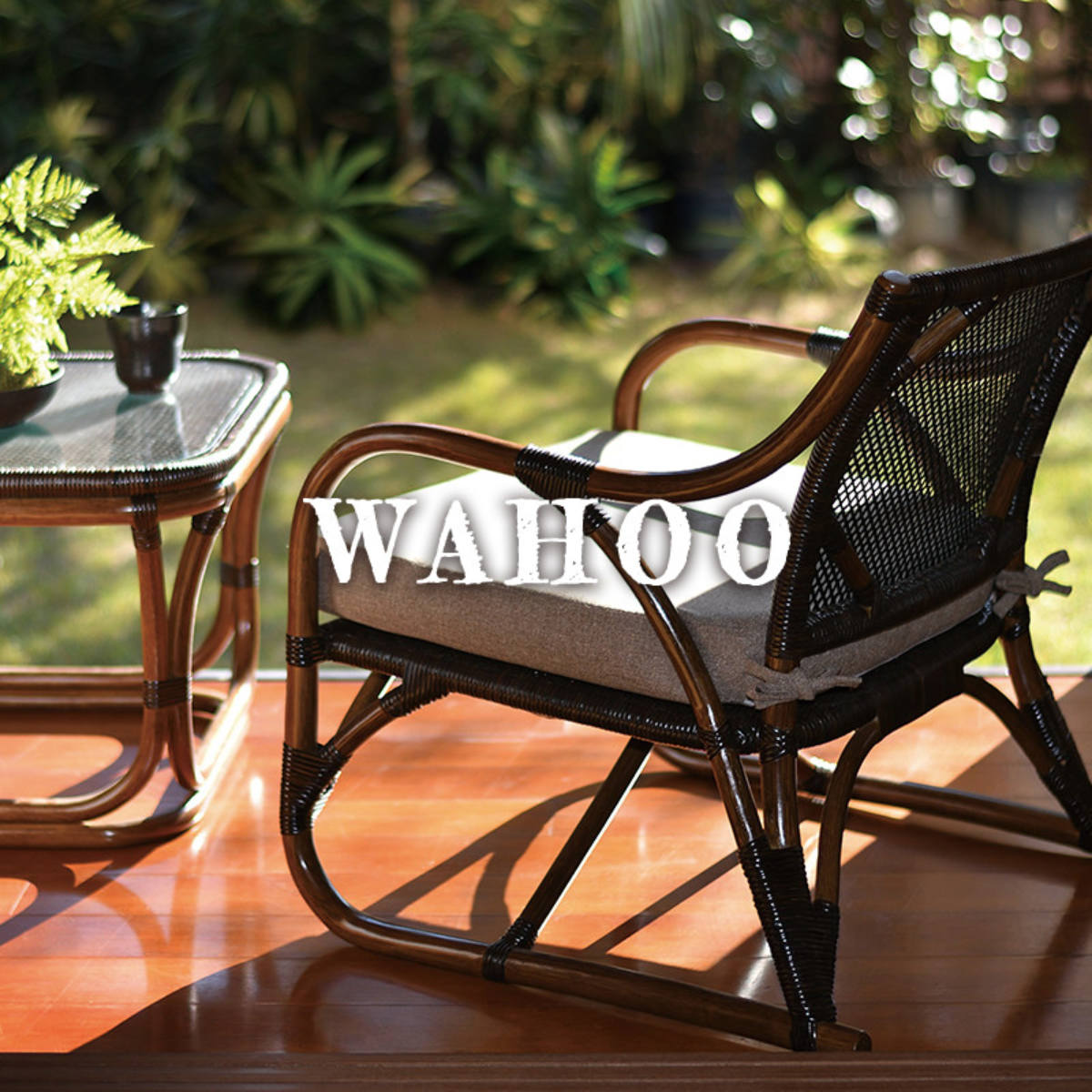 籐 スツール 座面高40cm 2台セット ラタン家具 WAHOO （ 椅子 座椅子
