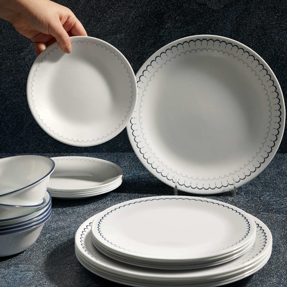 CORELLE（コレール） プレート 21.5cm CORELLE カスピアンレース 深皿