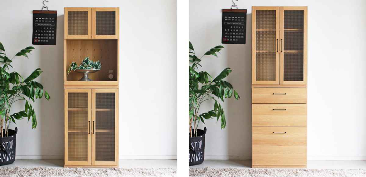 東馬（Tohma） 組合せ家具 キャビネット ガラス戸タイプ TRACT 約幅