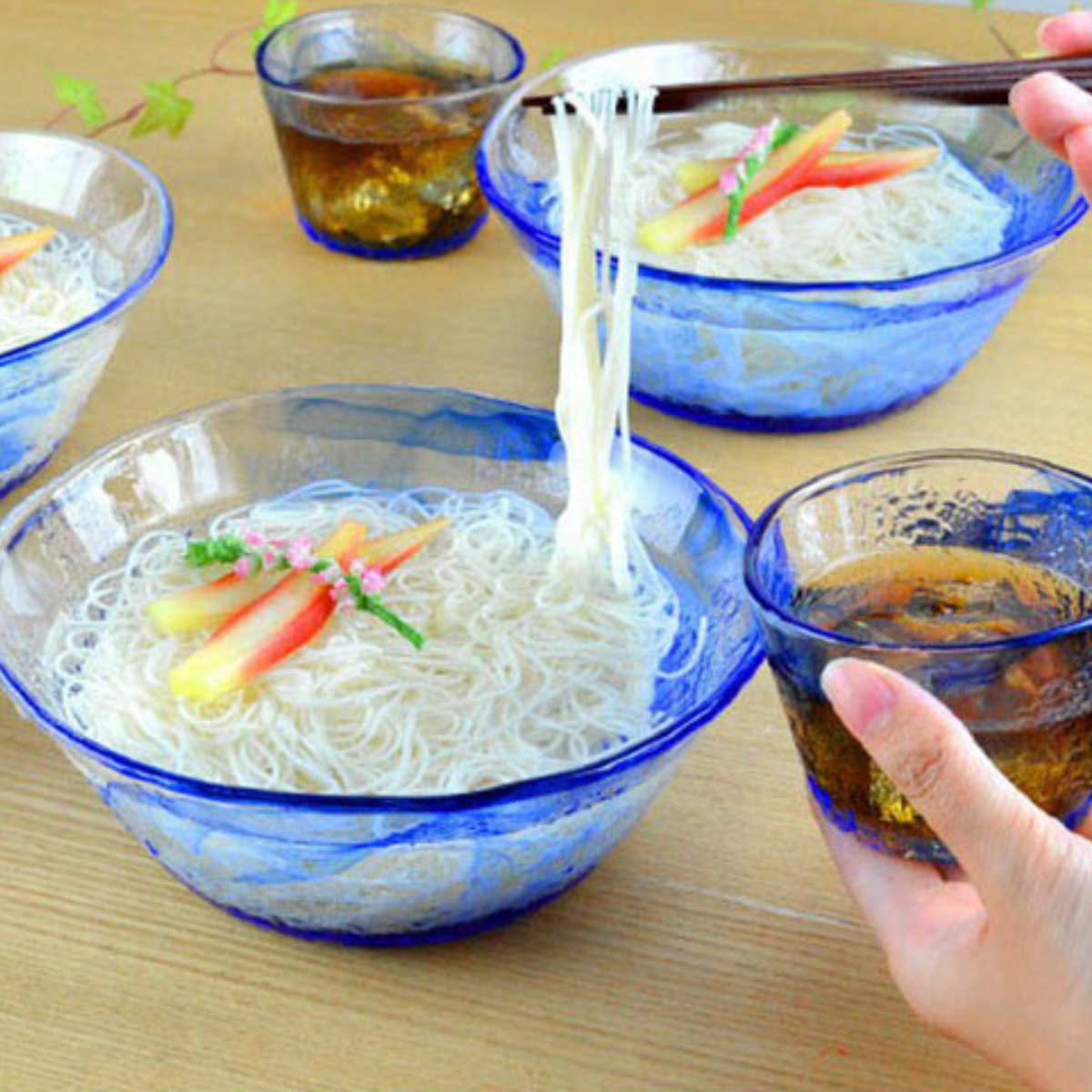 東洋佐々木ガラス 食器セット そうめん3客セット 中鉢 そば猪口 ガラス