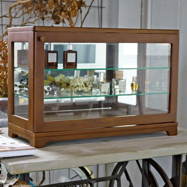 コレクションケース ガラスケース 背面ミラー 幅60.5cm （ ガラス