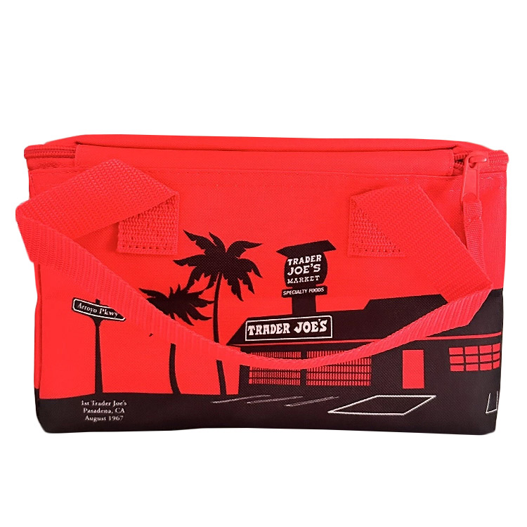 TRADER JOE'S トレーダージョーズ ランチバッグ レッド 保冷バッグ