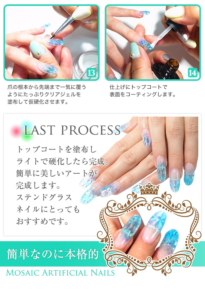 petitprice（プチプラ） ステンドグラスネイルアートセット モザイク