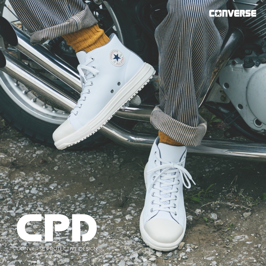 2024秋冬新作 ホワイト CPD コンバース 安全靴 セーフティシューズ ALL