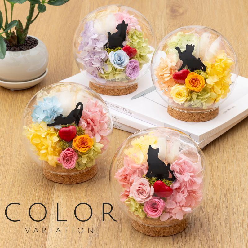 プリザーブドフラワー 猫 雑貨 シャルル バースデー 誕生日プレゼント