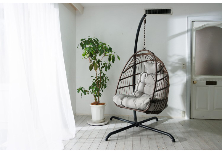 ハンキングチェア クッション付き COCOON 1人掛け リラックスチェア