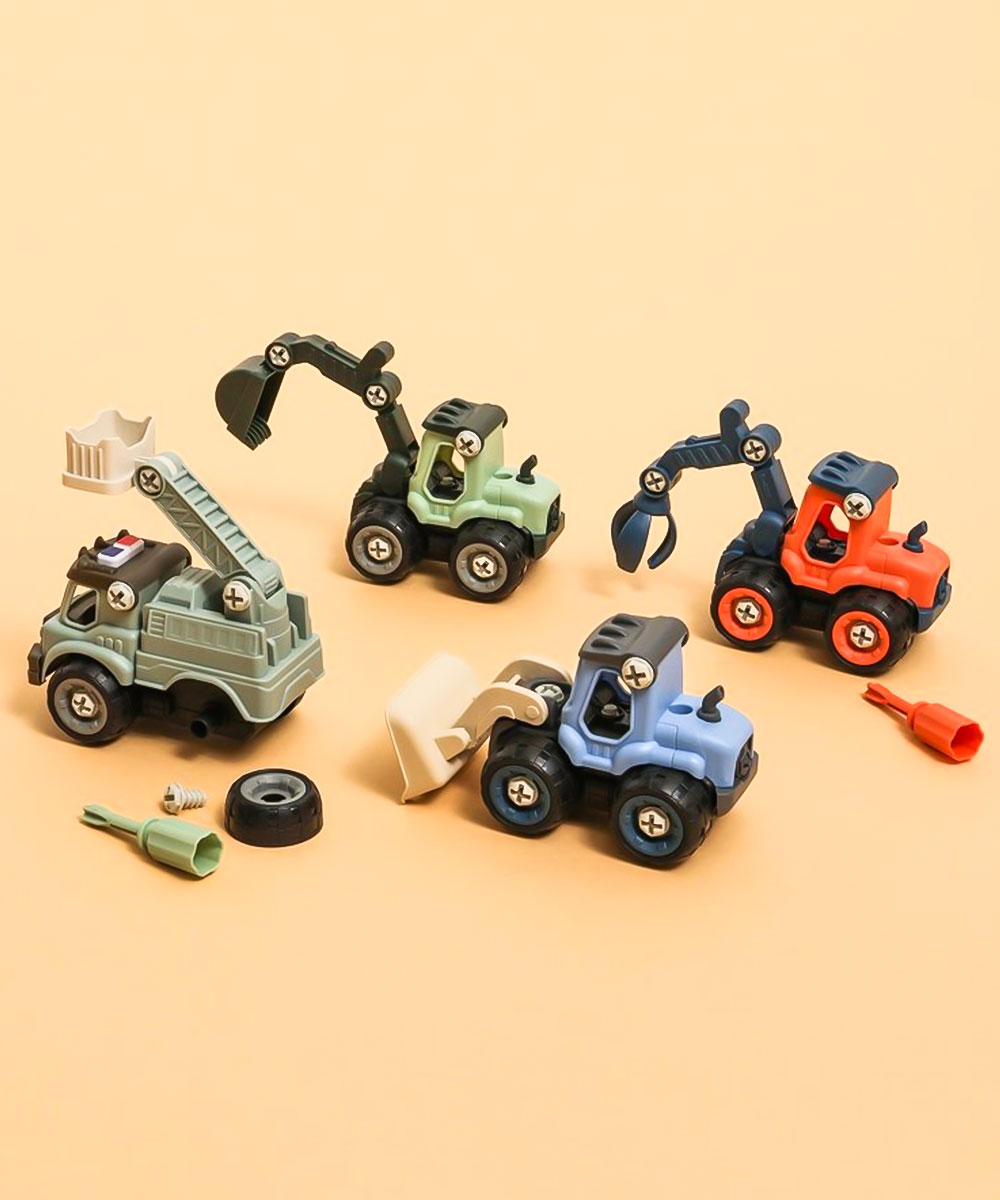 おもちゃ 働く車 はたらくくるま 組み立て DIY 重機 ホイールローダ