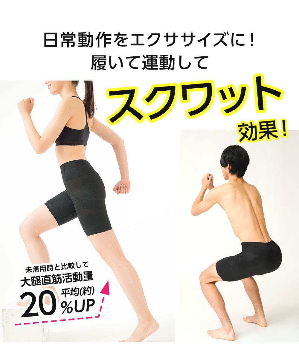 ニーズ 加圧 スパッツ 運動 体幹スクワットスパッツロング 男女兼用