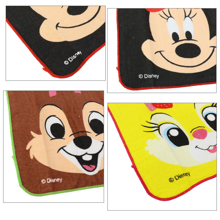 Disney（ディズニー） 【ネコポス可】ディズニー 顔柄ミニタオル