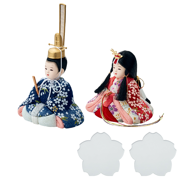 日本製 雛人形 ひな人形 コンパクト お雛様 ひな祭り 雛祭り 雛まつり