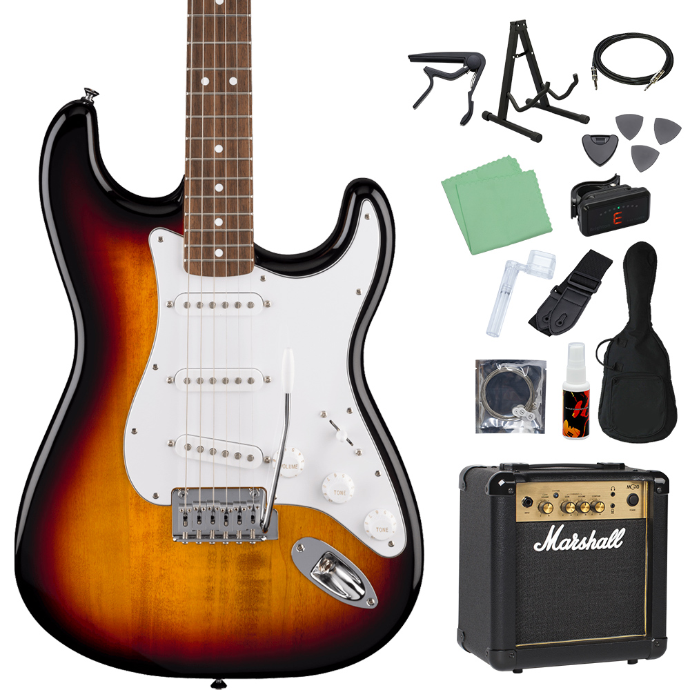 Fender（フェンダー） Standard Stratocaster エレキギター初心者14点