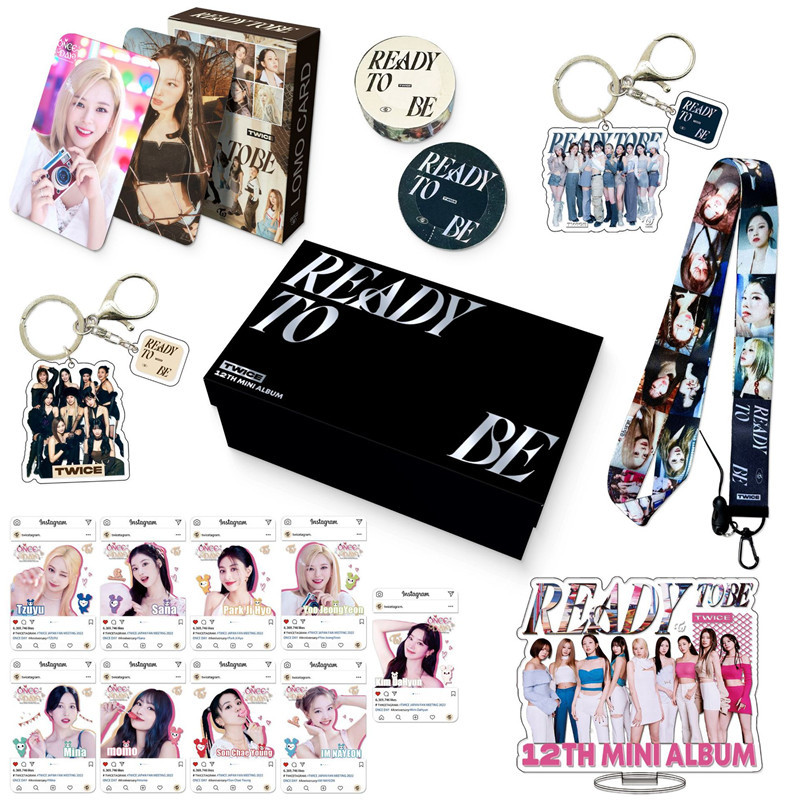 TWICEグッズ ギフトボックス フォトカード トゥワイス テープ セット