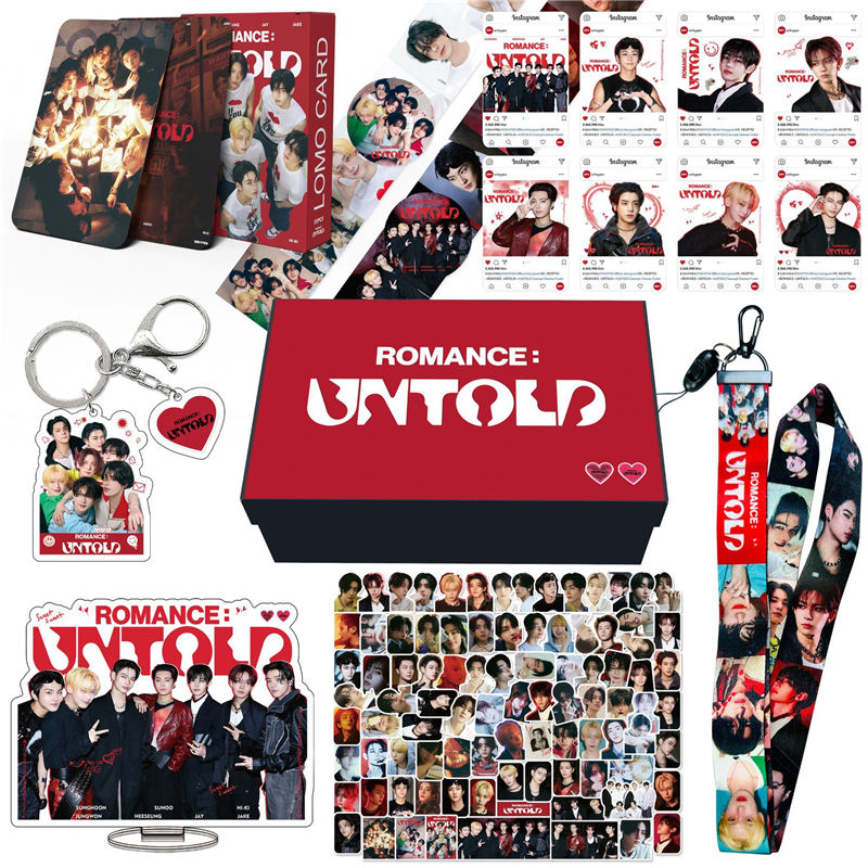 ENHYPENグッズ ギフトボックス フォトカード ROMANCE : UNTOLD テープ
