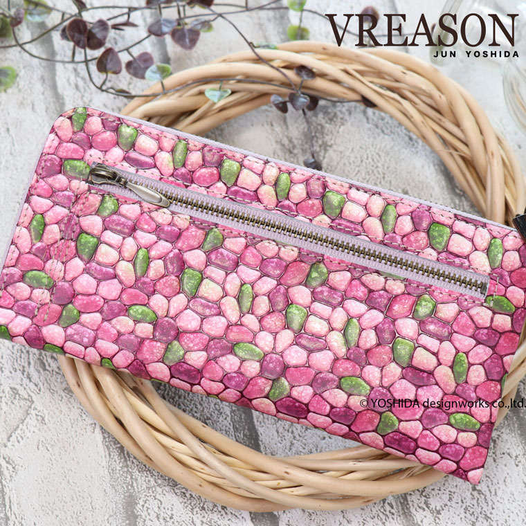 VREASON（ヴレアゾン） 長財布 L字ファスナー レディース 財布 サイフ