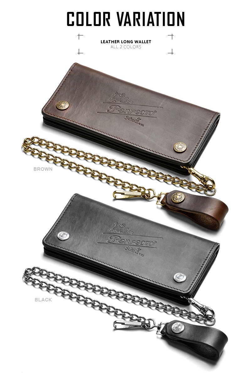 Schott N.Y.C（ショット） Schott PERFECTO レザーロングウォレット