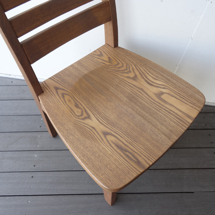 ダイニングチェア イス 椅子 チェア タモ無垢 ナチュラル 1脚 天然木