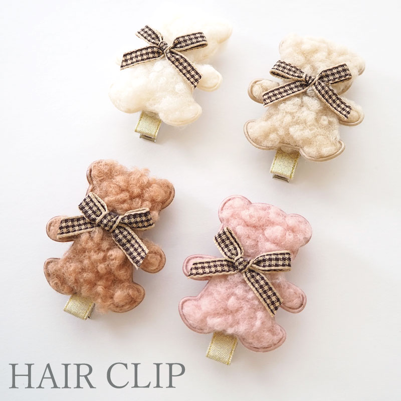 BLAZE クリップ もこもこくまちゃん キッズ ヘアアクセサリー ヘア