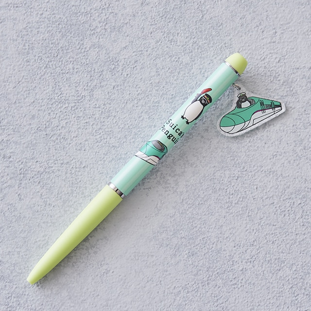 Suicaのペンギン チャーム付きボールペン（鉄道シリーズ）:オレンジ