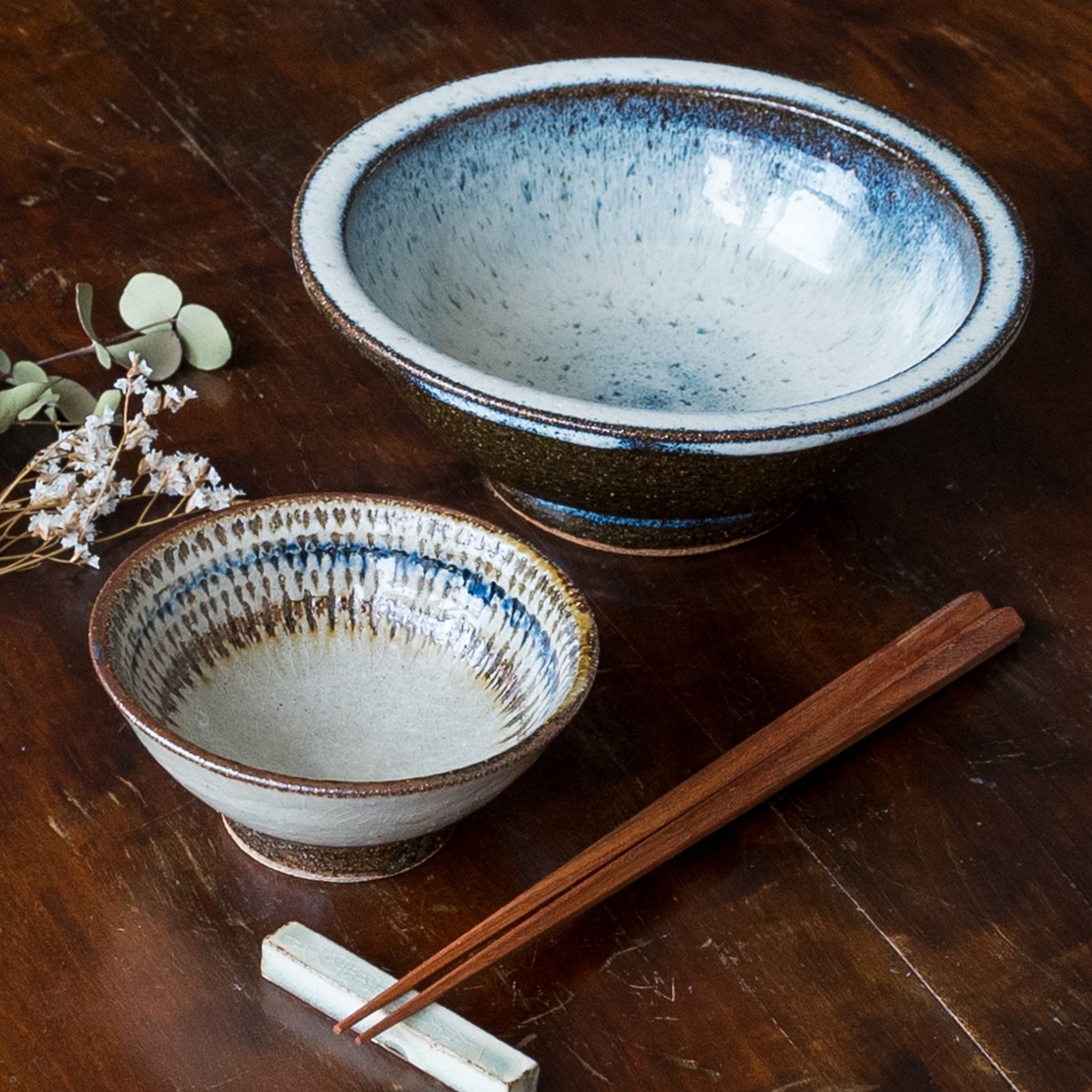 小代焼 ふもと窯 フチあり鉢 6寸｜和食器通販 四季折折 – 四季折折