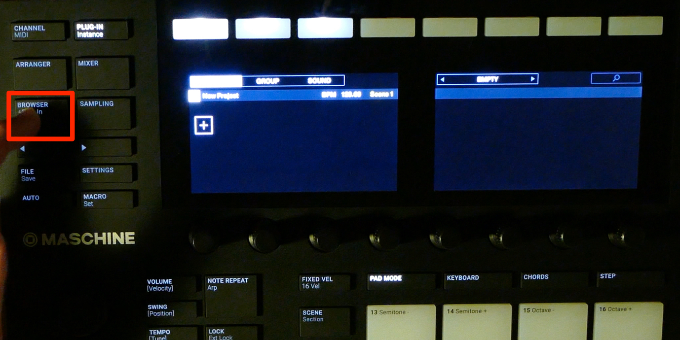 Maschine MK3 の使い方① ブラウザセクションと環境設定