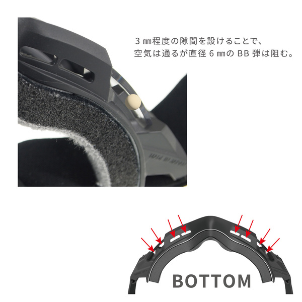 サバイバルゲーム用タクティカルゴーグル [SG-2280CLA BK] | 【公式