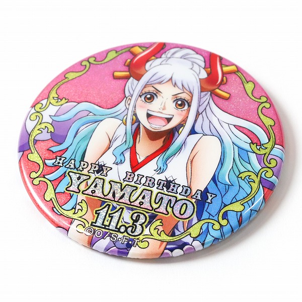 ワンピース】ハッピーバースデーホログラム缶バッジ［11.3 ヤマト