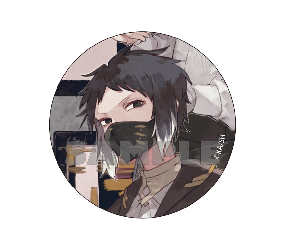 再販】「文豪ストレイドッグス」春河35イラスト 缶バッジ 芥川龍之介