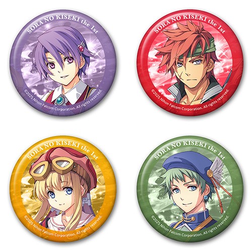 空の軌跡 the 1st メタリック缶バッジセットクローゼ＆アガット