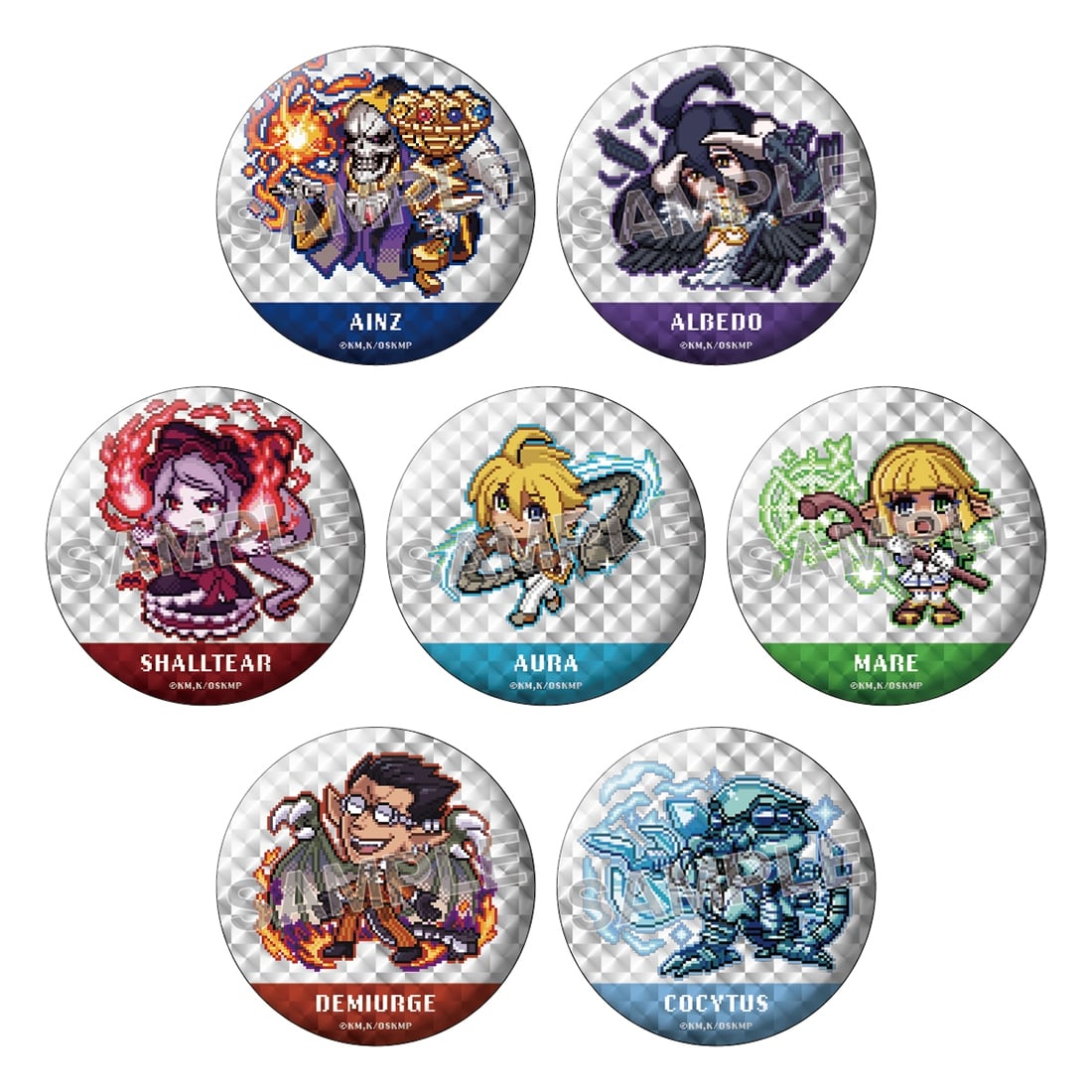 オーバーロード展 ドットちびキャラトレーディング缶バッジ: グッズ