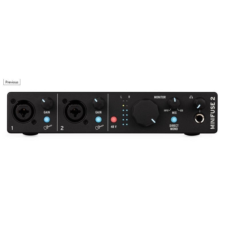 Arturia - MiniFuse 2 Black – Steve's Music Store