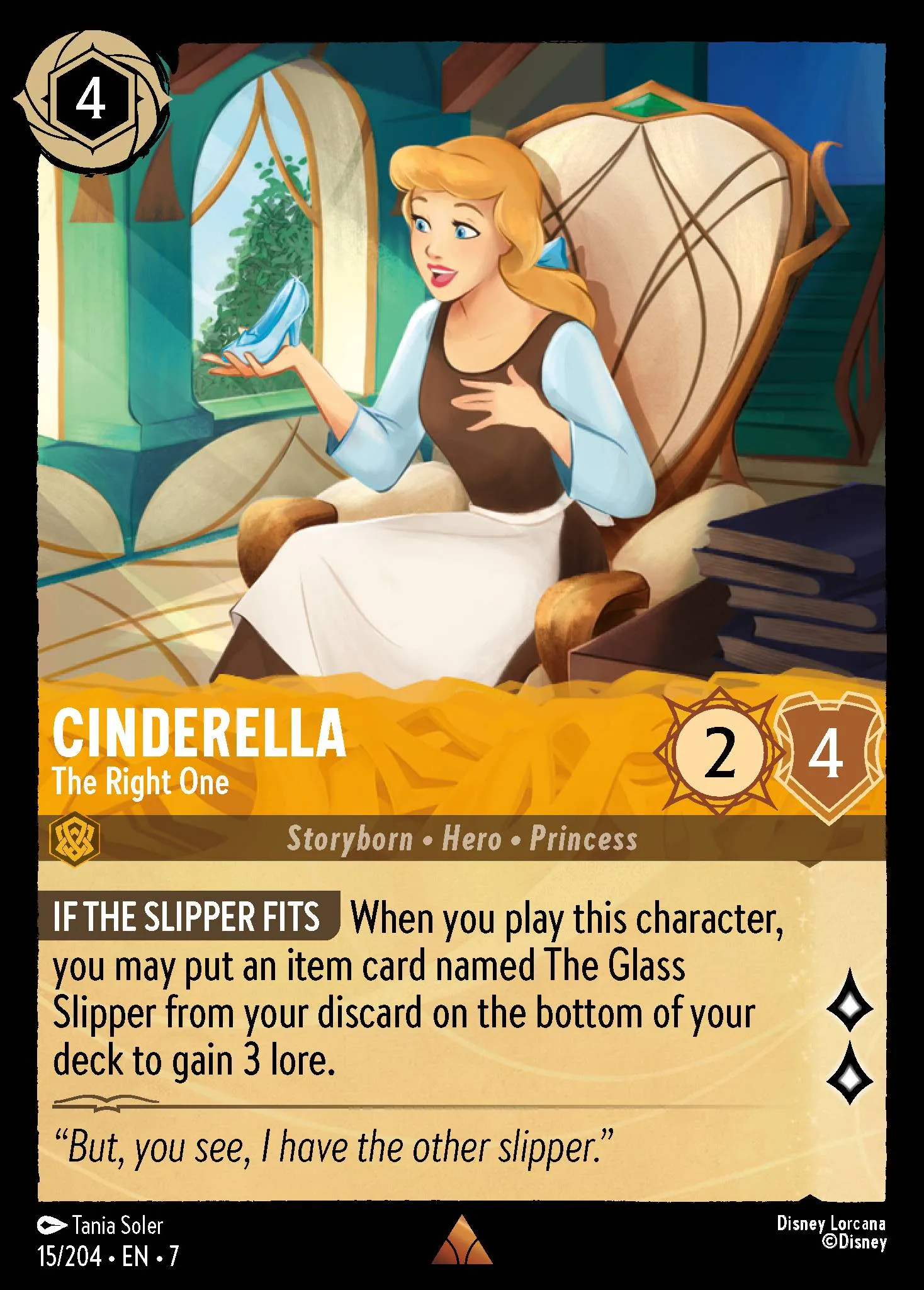002-205 Cinderella - Ballroom Sensation Lorcana Card | Disney Lorcana