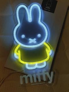 miffy スタジオクリップ ネオン ライト オブジェ ミッフィー 70th