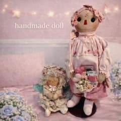 カントリードール ハンドメイド 手作りドール 布ドール 「2体セット