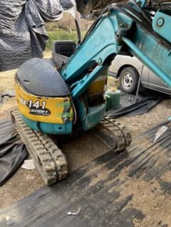 KUBOTA クボタ RX-141 ミニバックホー 3爪バケット付き - メルカリ