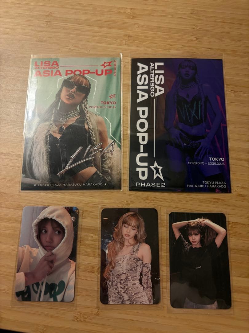 LISA リサ ブラックピンク ASIA POP-UP トレカ セット - メルカリ