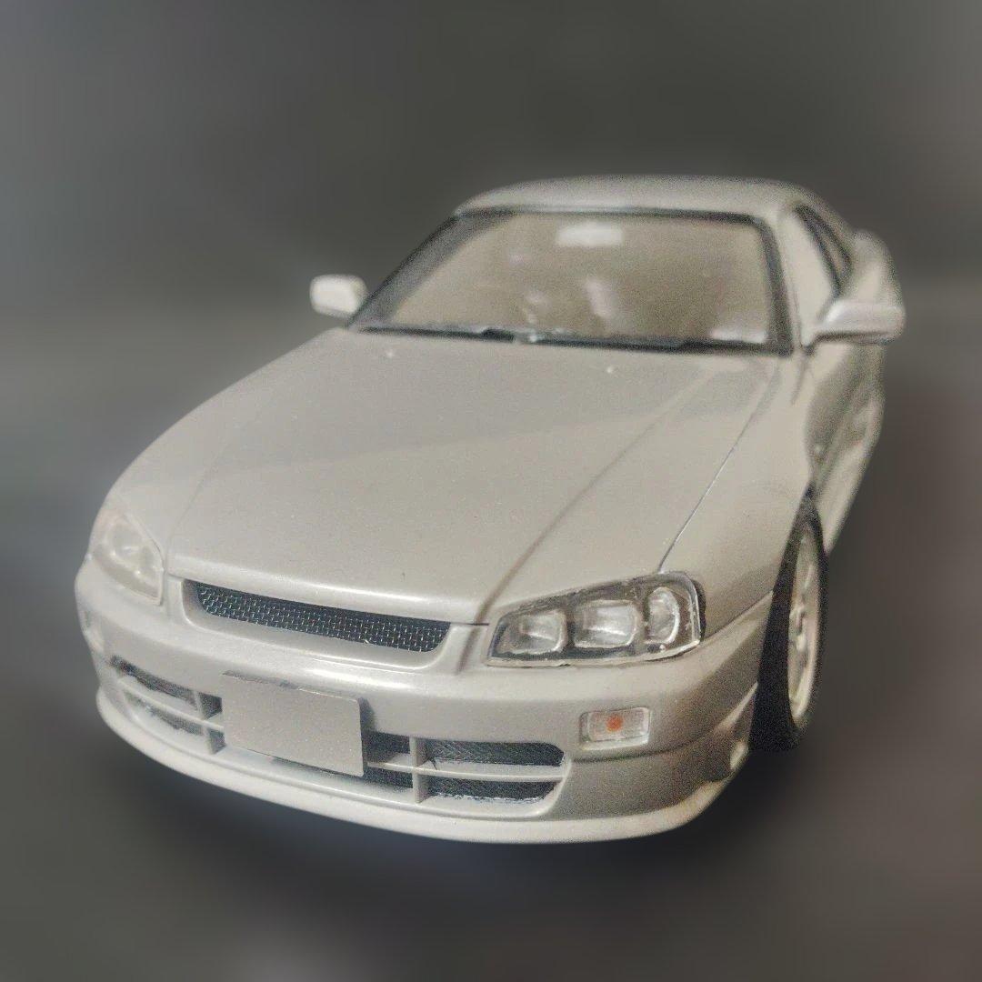 フジミ 1/24 絶版R34スカイラインニスモ 完成品 走り屋 シャコタン フジミ 1/24 絶版R34スカイラインニスモ 完成品 走り屋 シャコタン
