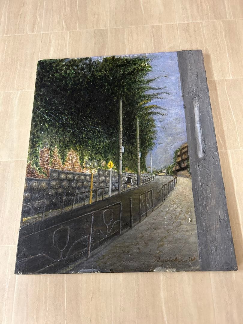 風景画 油彩画 瀬良風香 肉筆油彩画『爽風上高地』大 | 東京書芸館公式通販ウェブ