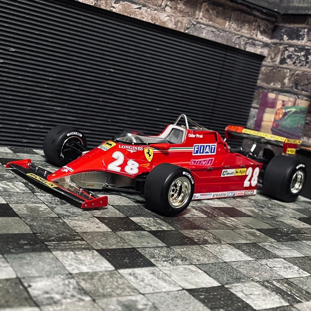1/18 GP replicas フェラーリ 126CK 1981 D.ピローニ Ferrari 126 CK 1:18 - Gilles Villeneuve 1981 (with Driver)- GP