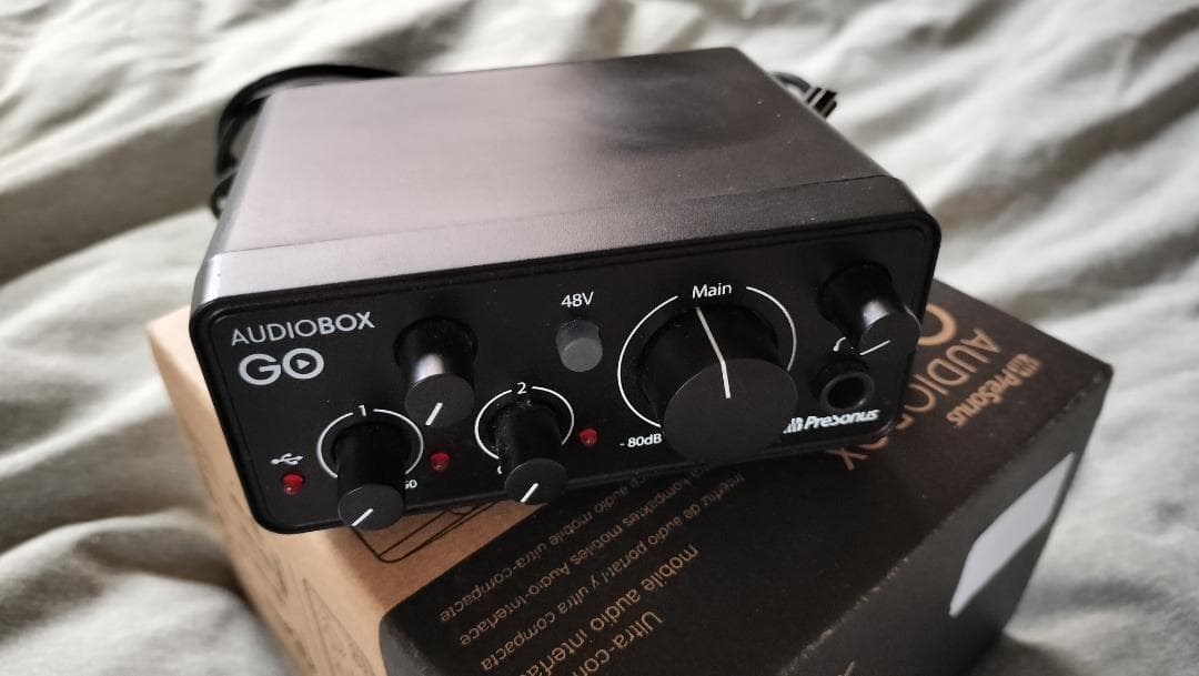 PreSonus AUDIOBOX GO オーディオインターフェイス 240gの超小型オーディオIF、PreSonus AudioBox GOを試してみた! 1万円