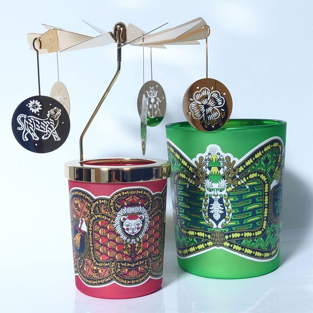 ディプティック／クリスマス限定キャンドル２個＋カルーセルのセット ディプティック22年クリスマス第1弾、