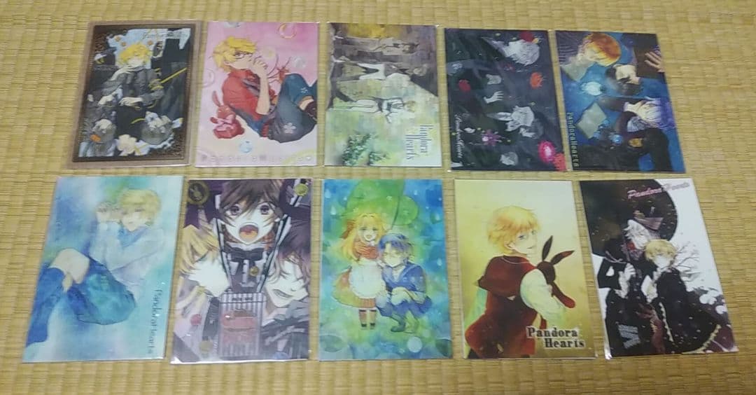 【匿名配送】Pandora Hearts ポストカード 10点セット SHIBUYA TSUTAYA IP書店＆TSUTAYA EBISUBASHI 大阪IP書店『SQUARE ENIX