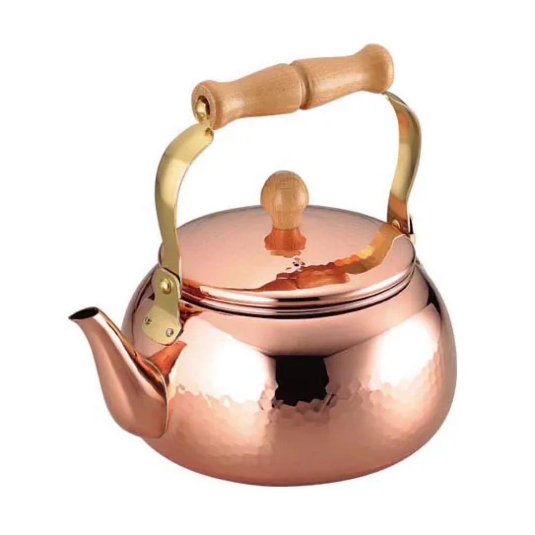 銅製ケトル2.4L【食楽工房】＜メイド・イン・ツバメ認証マーク＞ Amazon｜アサヒ 食楽工房 ケトル 2.4L CNE307｜やかん・ケトル