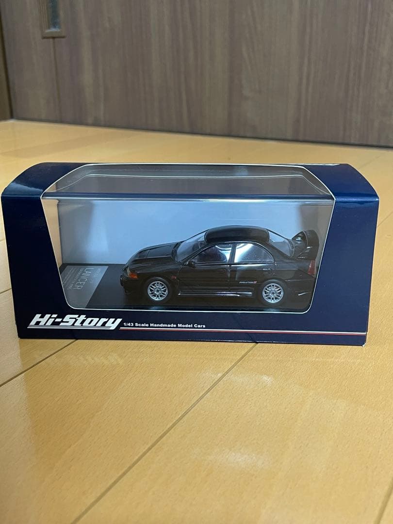 ハイストーリー 1/43 ランサーエボリューション IV ブラック MOTORHELIX 1/18 三菱 ランサー エボリューション IV ピレネーブラック