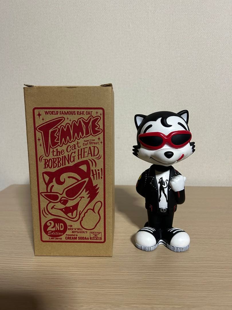 CREAM SODA☆TEMMYE☆ボビングヘッドフィギュア☆2ndレッド☆新品