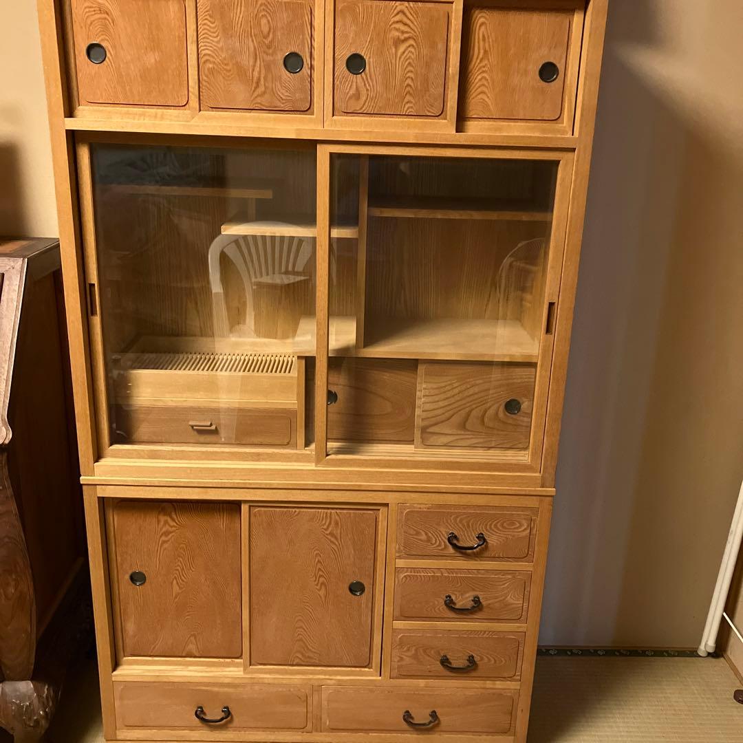 職人さん手作り茶箪笥 DIY] I'm going to make a cupboard out of cedar planks from a home