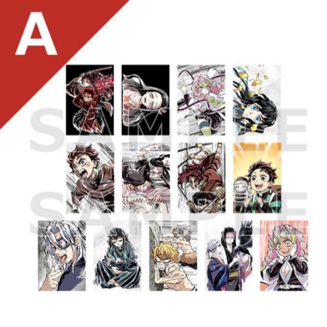 鬼滅の刃全集中展 刀鍛冶の里編 柱稽古編 幕間画ポストカードABCD