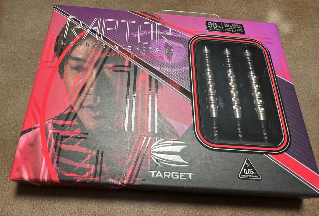 激レア ターゲット ラプター G2 西谷譲二モデル ダーツハイブ限定モデル バレル【ターゲット】ラプター G2 80 西谷譲二モデル 210164｜ダーツ