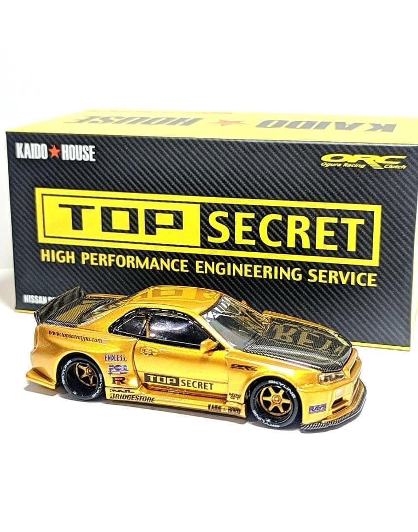 KAIDO★HOUSE R34 スカイラインTOP SECRETケース付き Kaido House Custom Top Secret R34 GT-R 😁 #kaidohouse #minigt
